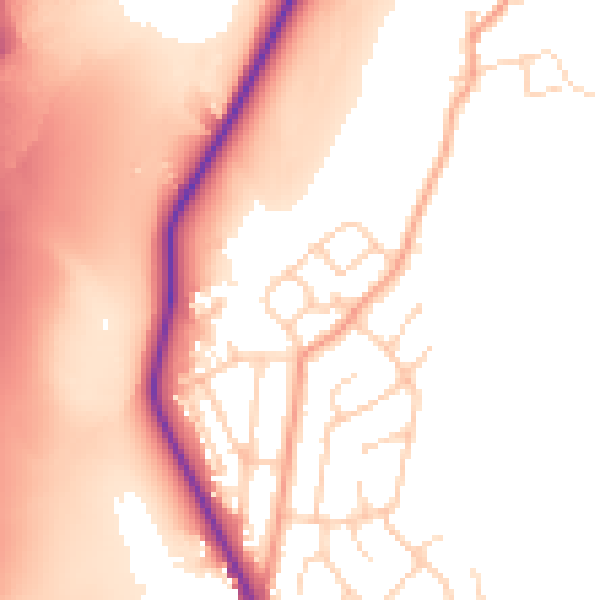 Daytime road noise heatmap for S70 5RH