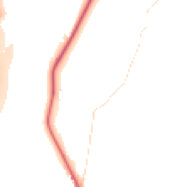 Night-time road noise heatmap for S70 5RH