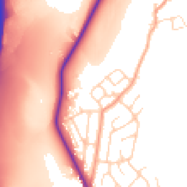 Daytime road noise heatmap for S70 5RJ