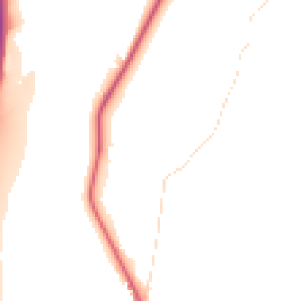 Night-time road noise heatmap for S70 5RJ