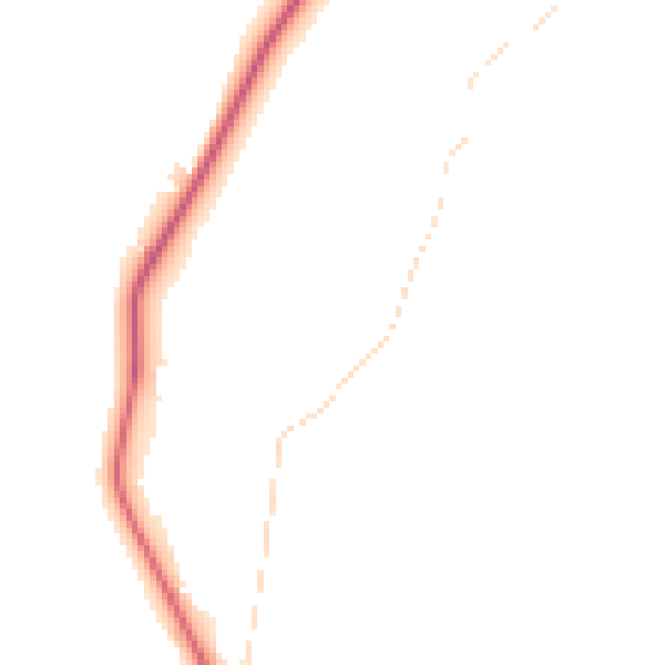 Night-time road noise heatmap for S70 5RN