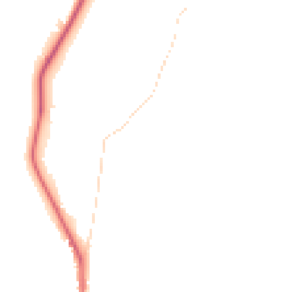 Night-time road noise heatmap for S70 5RW