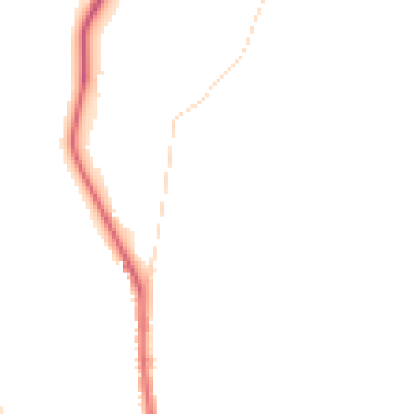 Night-time road noise heatmap for S70 5SA