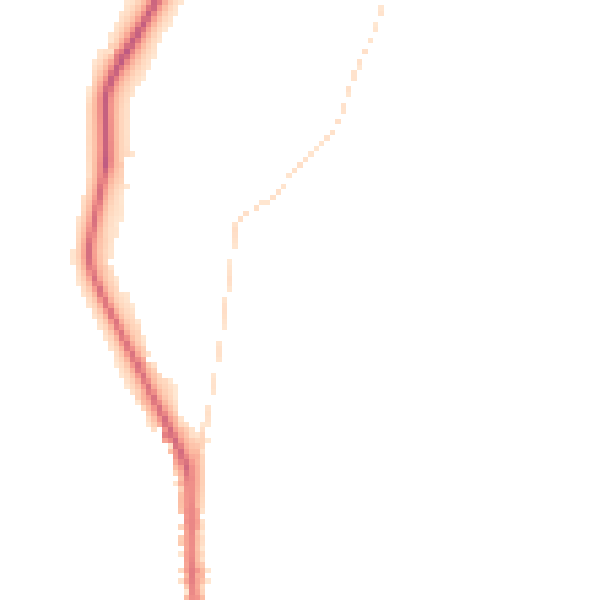 Night-time road noise heatmap for S70 5SE