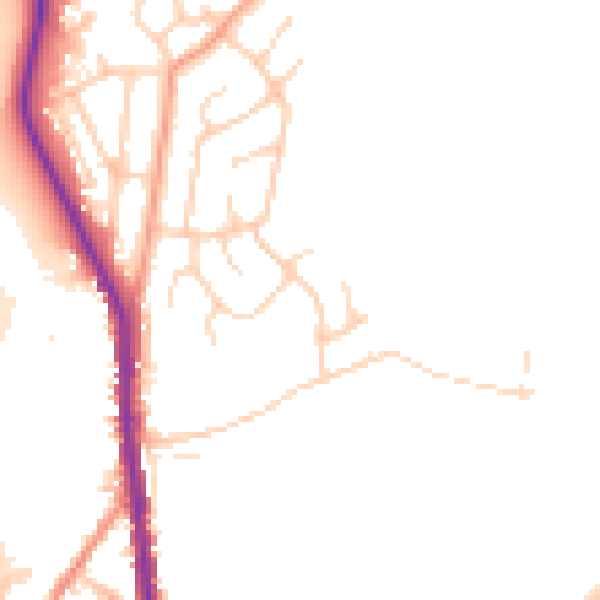 Daytime road noise heatmap for S70 5SF