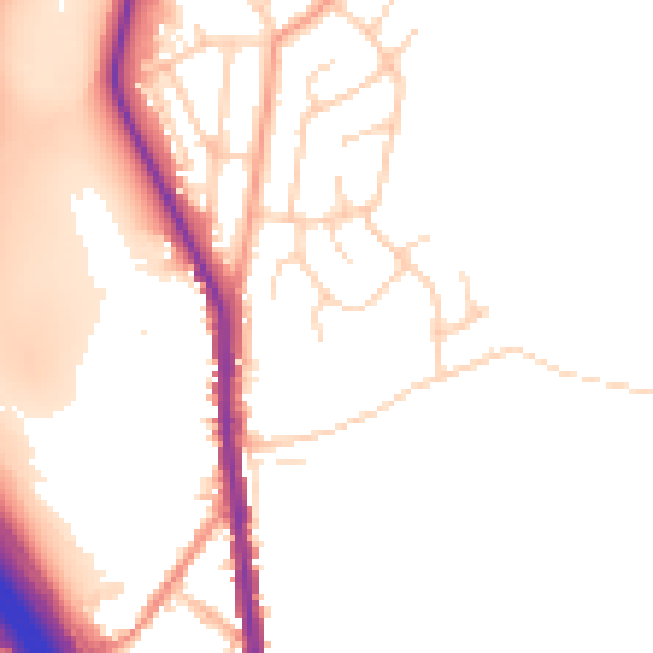 Daytime road noise heatmap for S70 5SJ