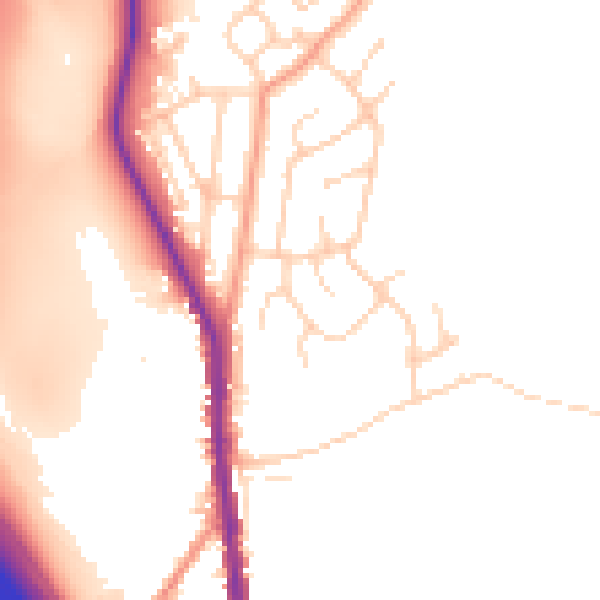 Daytime road noise heatmap for S70 5SL