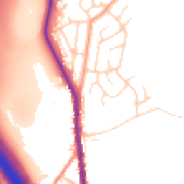 Daytime road noise heatmap for S70 5SN