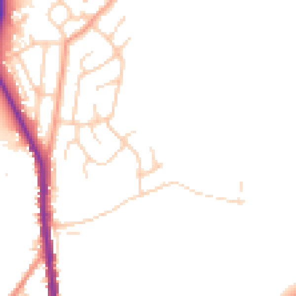 Daytime road noise heatmap for S70 5SP