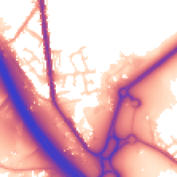 Daytime road noise heatmap for S70 5SU