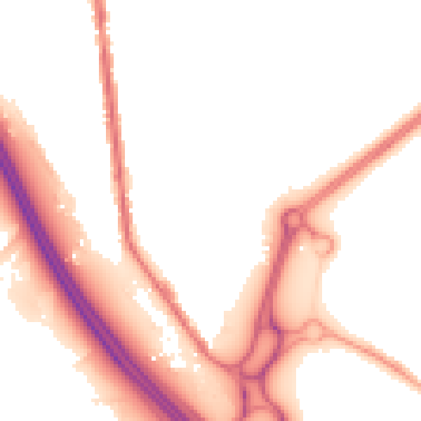 Night-time road noise heatmap for S70 5SU