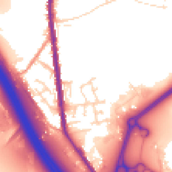 Daytime road noise heatmap for S70 5SX