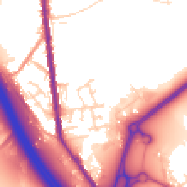 Daytime road noise heatmap for S70 5SY