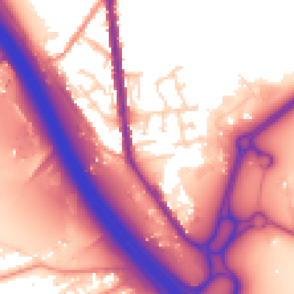 Daytime road noise heatmap for S70 5TL