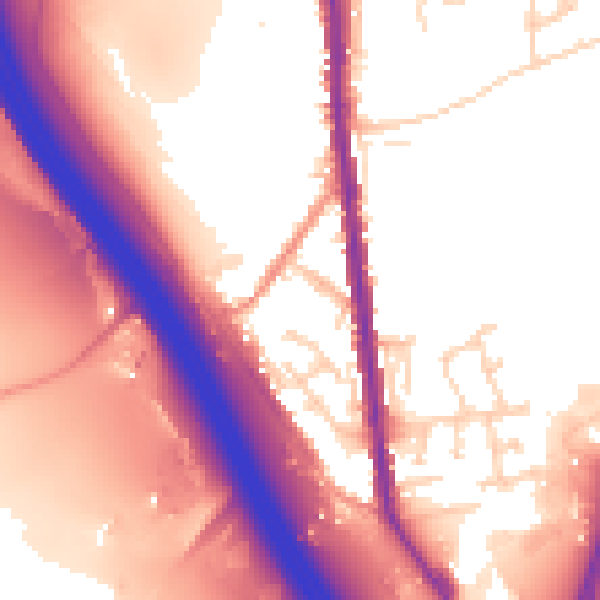 Daytime road noise heatmap for S70 5UH