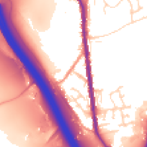 Daytime road noise heatmap for S70 5UL