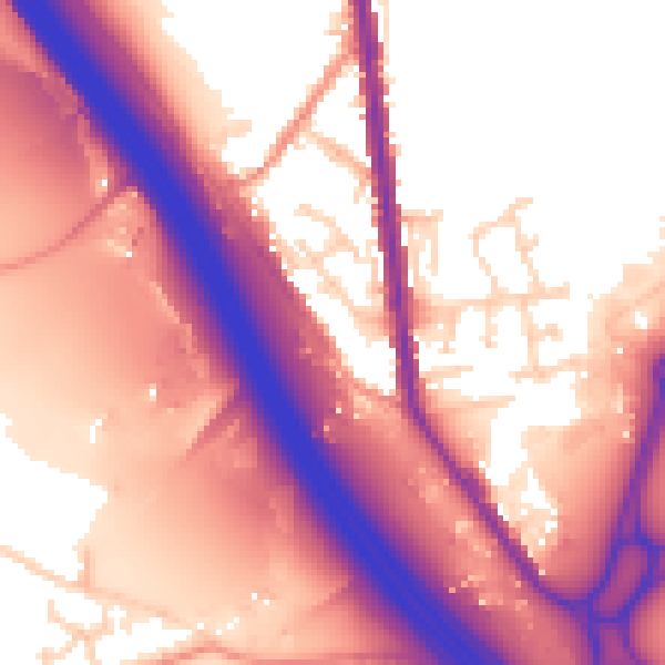 Daytime road noise heatmap for S70 5US