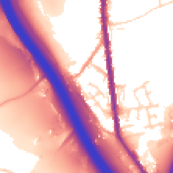 Daytime road noise heatmap for S70 5UT