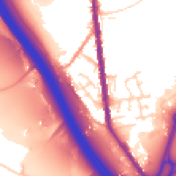 Daytime road noise heatmap for S70 5XG