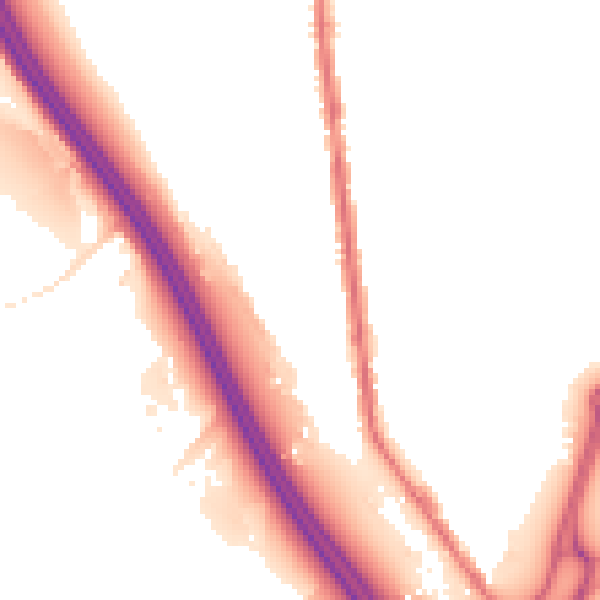 Night-time road noise heatmap for S70 5XG