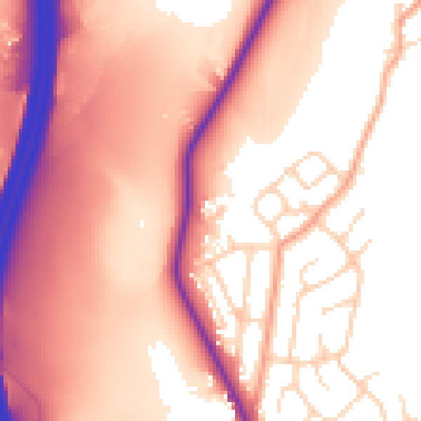 Daytime road noise heatmap for S70 5XJ
