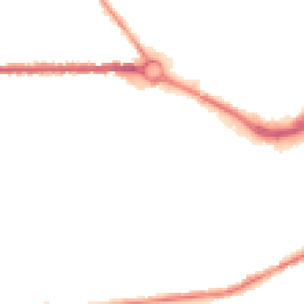 Night-time road noise heatmap for S70 6BA