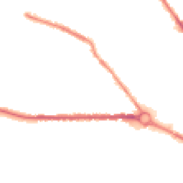 Night-time road noise heatmap for S70 6BL