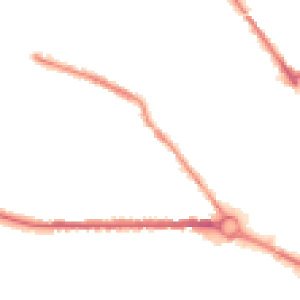 Night-time road noise heatmap for S70 6DE