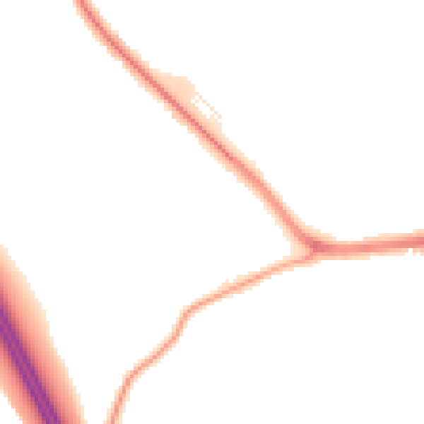 Night-time road noise heatmap for S70 6EA