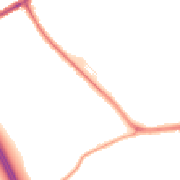 Night-time road noise heatmap for S70 6FA