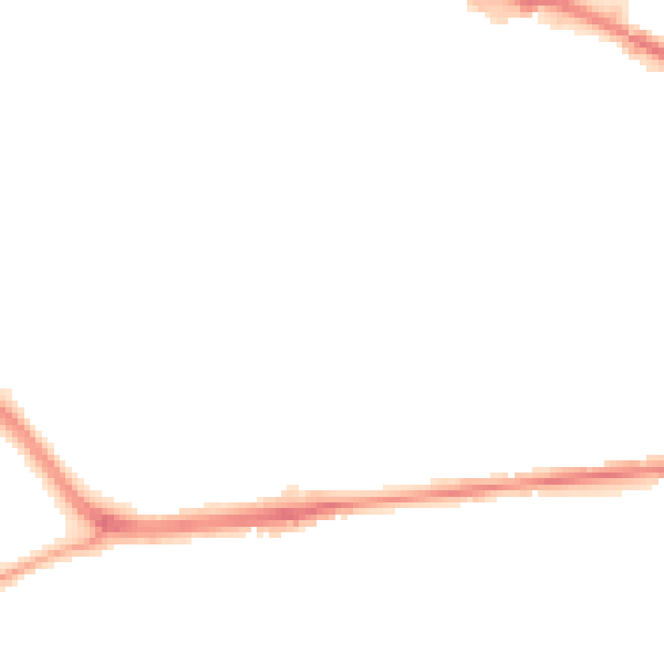 Night-time road noise heatmap for S70 6LE