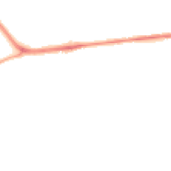 Night-time road noise heatmap for S70 6NG