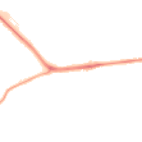 Night-time road noise heatmap for S70 6RJ