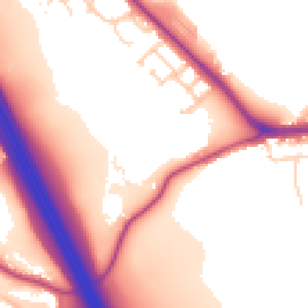 Daytime road noise heatmap for S70 6RX