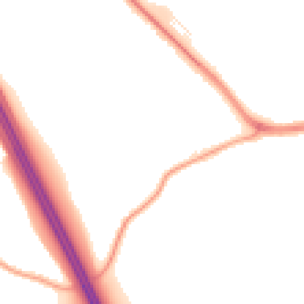 Night-time road noise heatmap for S70 6RX