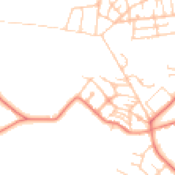 Daytime road noise heatmap for S70 6TA