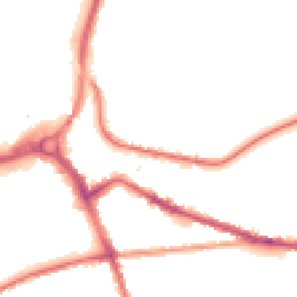 Night-time road noise heatmap for S71 1AB