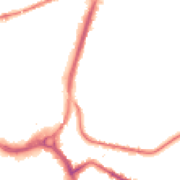 Night-time road noise heatmap for S71 1AN