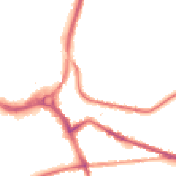 Night-time road noise heatmap for S71 1AQ