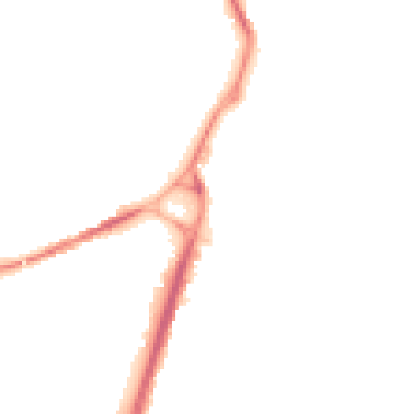 Night-time road noise heatmap for S71 1BE