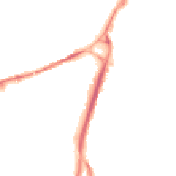 Night-time road noise heatmap for S71 1BW
