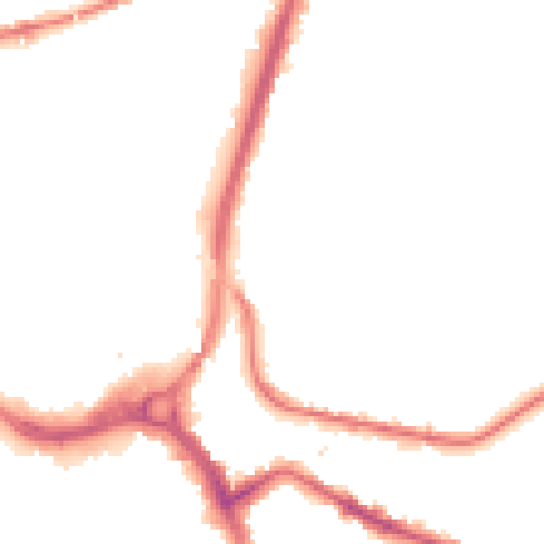 Night-time road noise heatmap for S71 1DY