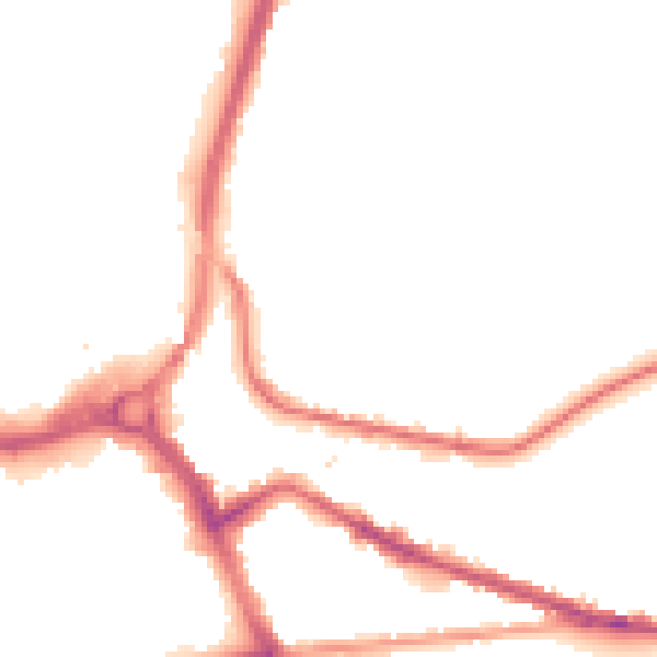 Night-time road noise heatmap for S71 1EA