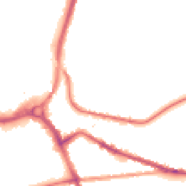Night-time road noise heatmap for S71 1EB