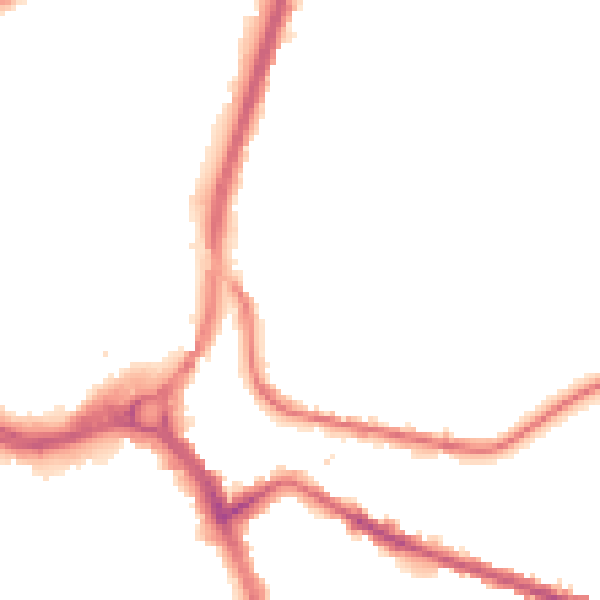 Night-time road noise heatmap for S71 1EF
