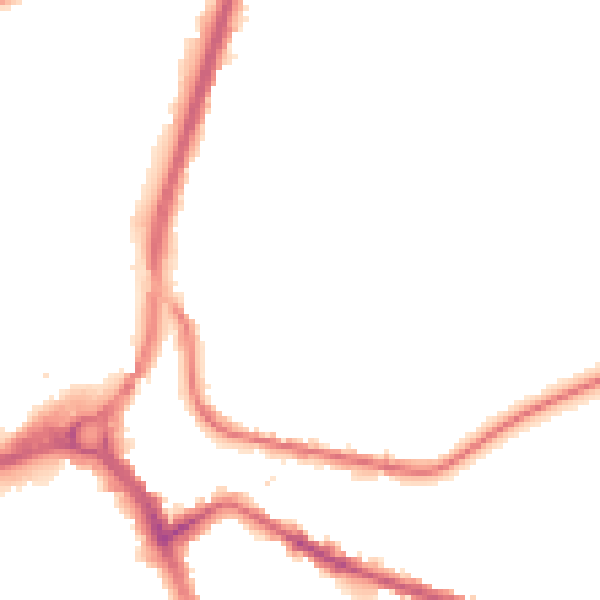 Night-time road noise heatmap for S71 1EH