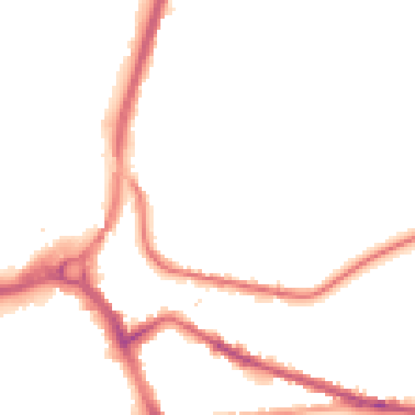 Night-time road noise heatmap for S71 1EN