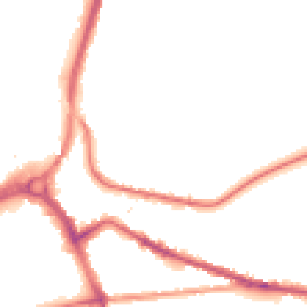 Night-time road noise heatmap for S71 1EP