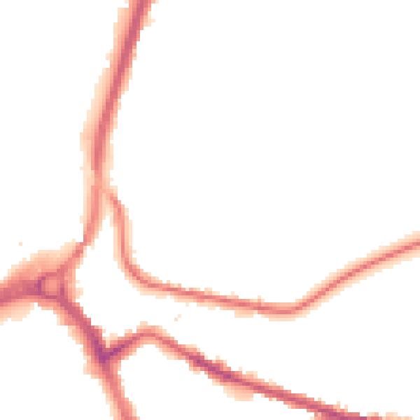 Night-time road noise heatmap for S71 1ER