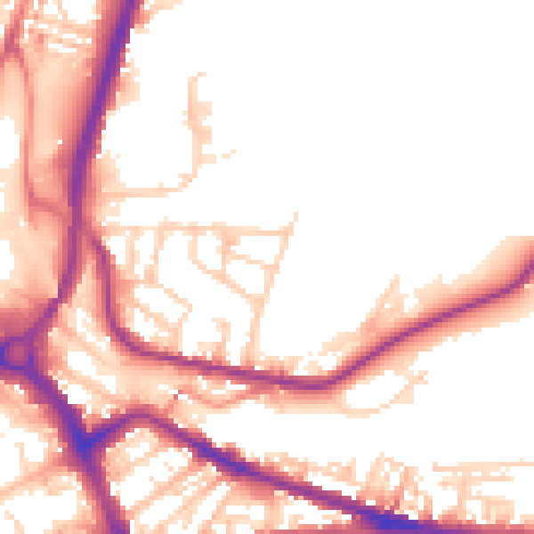 Daytime road noise heatmap for S71 1EU